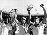 Jubilant West Ham Players Celebrate Their Win over Arsenal Photographie