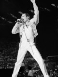 Queen Rock Group in Concert at Wembley Stadium Lámina fotográfica