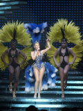 Kylie Minogue in Concert at the NEC, Birmingham, Showgirl Tour, 2005 Fotografie-Druck