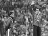 Steve Ovett Wins Gold Medal in 800 MeterRace at Moscow Olympics Fotografie-Druck