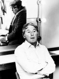 Comedian Ernie Wise Sits in His Dressing Room with His Comic Partner Eric Morecambe Stampa fotografica
