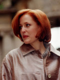 Star of the Television Program the X Files Actress Gillian Anderson in Glasgow Lámina fotográfica