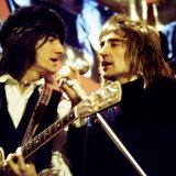 Rod Stewart - Pop Star - the Faces in Rehearsals at the White City Studios of Top of the Pops Photographic Print