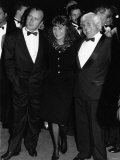 Phil Collins Singer Actor with Julie Walters and Buster Edwards in September 1988 Photographic Print