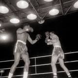 Cassius Clay, June 1963 Cassius Clay V Henry Cooper. Muhammad Ali Fotografisk tryk