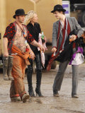 Pete Doherty and Kate Moss Backstage at the Glastonbury Festival June 2007. Glastonbury Festival Photographie