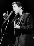 Leonard Cohen Canadian Singer Songwriter on Stage 1985 Fotografie-Druck