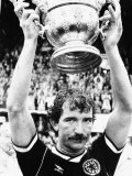 1989 Graeme Souness Rangers and Scotland Football Player with Sir Stanley Rous Trophy Photographic Print