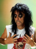 Alice Cooper American Pop Singer October 1986 Lámina fotográfica