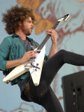 Andrew Stockdale, Lead Singer with Wolfmother on Stage at the 2007 Isle of Wight Festival Photographie