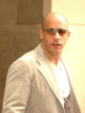 Vin Diesel Leaves the Sheraton Hotel in Edinburgh For an Appearance on MTV Trl in Leith Photographic Print