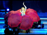 Pop Singer Kylie Minogue Performing Live on Stage During a Concert at Hammersmith Apollo Fotografie-Druck