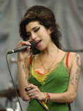 Amy Winehouse at the Glastonbury Festival June 2007. Glastonbury Festival Fotografie-Druck