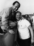 Donald Campbell and Peter Bolton with Proteus Bluebird Car Photographie