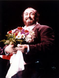 Luciano Pavarotti After Performing at the SECC in Glasgow, March 1992 Photographic Print
