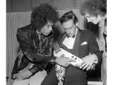 The Jimi Hendrix Experience with Jeremy Thorpe at the Royal Festival Hall Back Stage Photographic Print