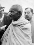 Indian Spritual Leader Mahatma Gandhi During a Visit to Britain. September 1932 Photographie