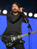 Dave Grohl of US Rock Band Foo Fighters Performs on the Main Stage at V Festival in Hylands Park Fotografie-Druck