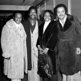 American Soul Singer Gladys Knight with Her Backing Group the Pips Fotografisk tryk