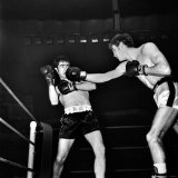 Johnny Clark V. Jackie Burke at the Royal Albert Hall. December 1969 Fotografisk tryk Johnny Clark V. Jackie Burke at the Royal Albert Hall. December 1969 Fotografisk tryk