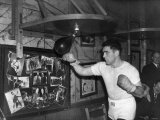 Boxing Joey Maxim American Boxer Training at Jack Solomons Gym, 1950 Lámina fotográfica