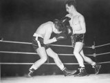 Boxing Elis Ask vs Frank Johnson, February 1952 Fotografisk tryk Boxing Elis Ask vs Frank Johnson, February 1952 Fotografisk tryk