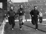 Blackpool Training For 6th Round Cup-Tie Against Liverpool Fotografie-Druck
