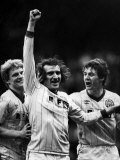 Kevin Hird Celebrates Leeds Winning Goal with Teammates Aidan Butterworth, and John Sheridan Fotografie-Druck