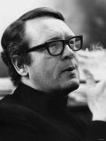 Patrick Mcgoohan British Actor Wearing Glasses Smoking June 1968 Photographic Print