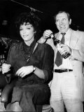 Leonard Rossiter Actor with Joan Collins in Cinzano Advert Photographic Print