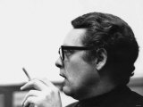 Patrick Mcgoohan British Actor Wearing Glasses Smoking June 1968 Photographic Print