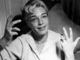 Simone Signoret Actress Gesturing with Hands Photographic Print