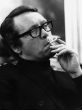 Patrick Mcgoohan British Actor Wearing Glasses Smoking June 1968 Photographic Print