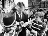 Rock Star Turned Film Star Sting, Beseiged by Autograph Hunters When He Returned to the North East Photographic Print