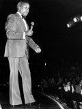 Charlie Williams Comedian - January 1976 at Jolees in Stoke on Trent Lámina fotográfica