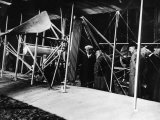 King Edward VII Talking to Wilbur Wright at Le Mans as Some Flights Were Made over South of France Photographie