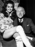 Wilfred Hyde White Actor and Actress Imogen Hassell Sept 1971 Sitting on His Knee Photographic Print