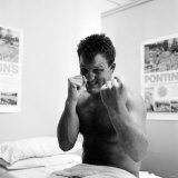 Brian London, Boxer British Heavyweight at Gym Ahead of Fight Against Cassius Clay Muhammad Ali Fotografisk tryk