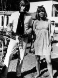 Brian Jones in Marbella with Suki Potter July 1967 Photographie