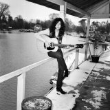 Jimmy Page of Band Led Zeppelin, January 1970 Fotografie-Druck