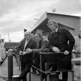 The Filming of Get Carter at Wallsend with Actors George Sewell, Ian Hendry and Michael Caine Photographie