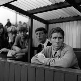Alan Ball Sits Out Blackpools Game Against Preston with Broken Finger Lámina fotográfica