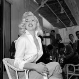 Diana Dors May 1956 Actress at Cannes Film Festival Lámina fotográfica