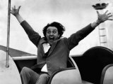 Comedian Ken Dodd at the Pleasure Beach at Blackpool Taking Part in 'The Big Show of 1964' Fotografie-Druck