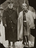 Winston Churchill with Kaiser Wilhelm II of Germany Photographie
