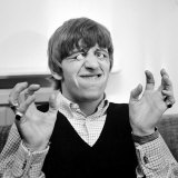 The Beatles: 1964 Ringo Starr with Glass Eyes on Set of a Hard Days Night March 1964 Photographie
