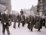 British Prime Minister Winston Churchill in Procession from the House of Commons Photographie