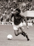 Football Player George Best in Action in an Exhibition Vetrans Match at Wembley Photographie