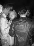 Marilyn Monroe with Husband Arthur Miller at London Airport, July 1956 Photographic Print