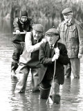 Last of the Summer Wine TV Program Compo, Clegg, Foggy, Bill Owen, Brian Wilde, Peter Sallis Stampa fotografica